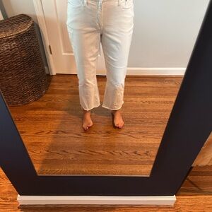 J. Crew Factory Women's white Flare Jeans